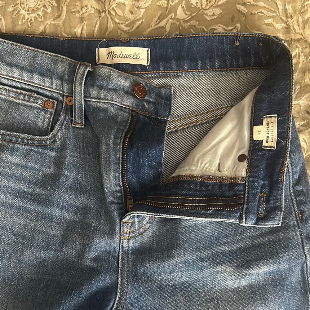 Madewell Classic Blue Denim Jeans size 26 - Picture 3 of 4